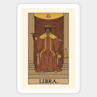 Libra Tarot Card Sticker